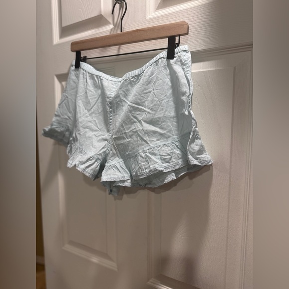 NWT SKIMS Voile Shorts Size Small Frost Blue Cotton Lounge Sleep Shorts - Picture 6 of 11